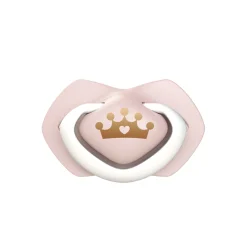 Canpol babies Smoczek silikonowy 6-18m symetryczny ROYAL BABY 2szt.