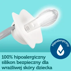 Canpol babies Smoczek silikonowy 6-18m symetryczny ROYAL BABY 2szt.