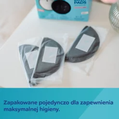 Canpol babies Wkładki laktacyjne oddychające ultrachłonne 3D Czarne (60 szt.)