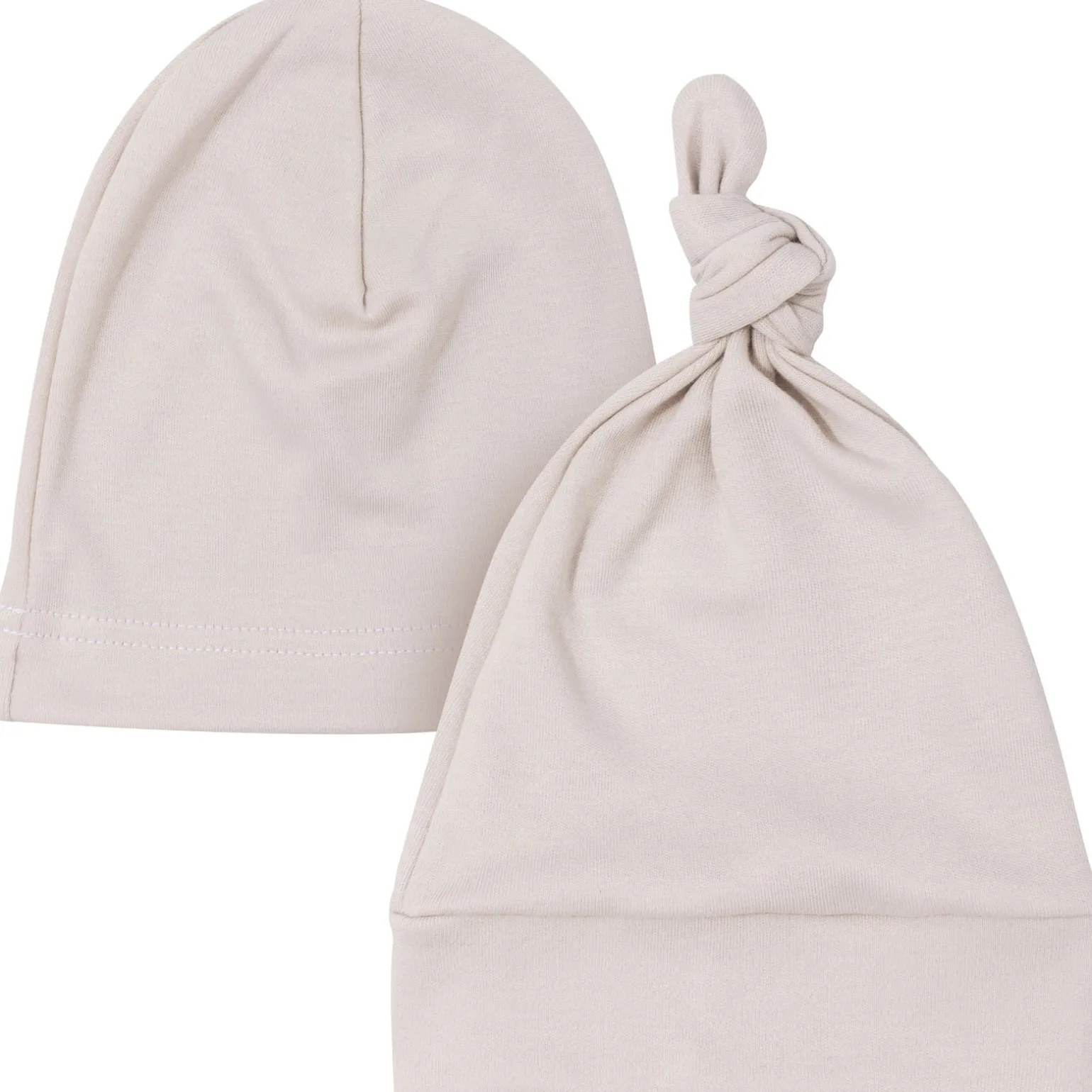 Czapeczka niemowlęca z bawełny organicznej 2 pack- Beige