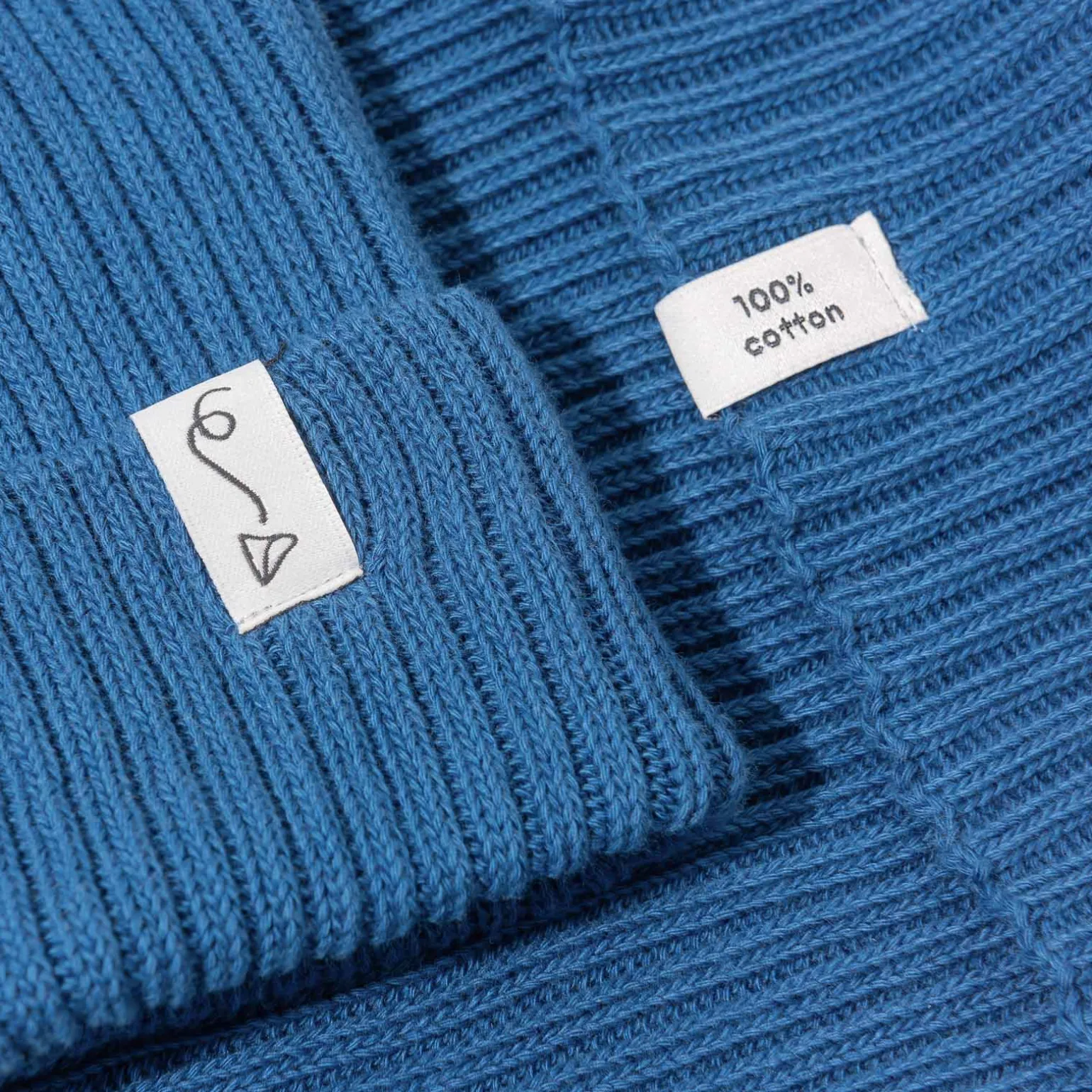 Czapeczka z dzianiny bawełnianej - NAVY BLUE