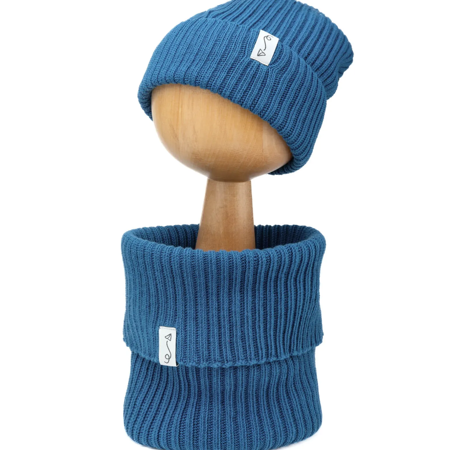 Czapeczka z dzianiny bawełnianej - NAVY BLUE