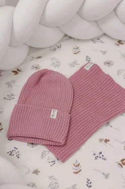 Czapeczka z dzianiny bawełnianej - PINK