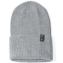 Czapeczka z wełny Merino - GREY MELANGE