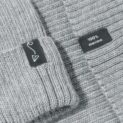 Czapeczka z wełny Merino - GREY MELANGE