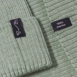 Czapeczka z wełny Merino - SAGE