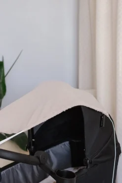 Daszek przeciwsłoneczny do wózka z muślinu- Beige