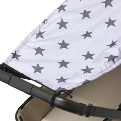 Daszek przeciwsłoneczny do wózka UV - Grey Stars