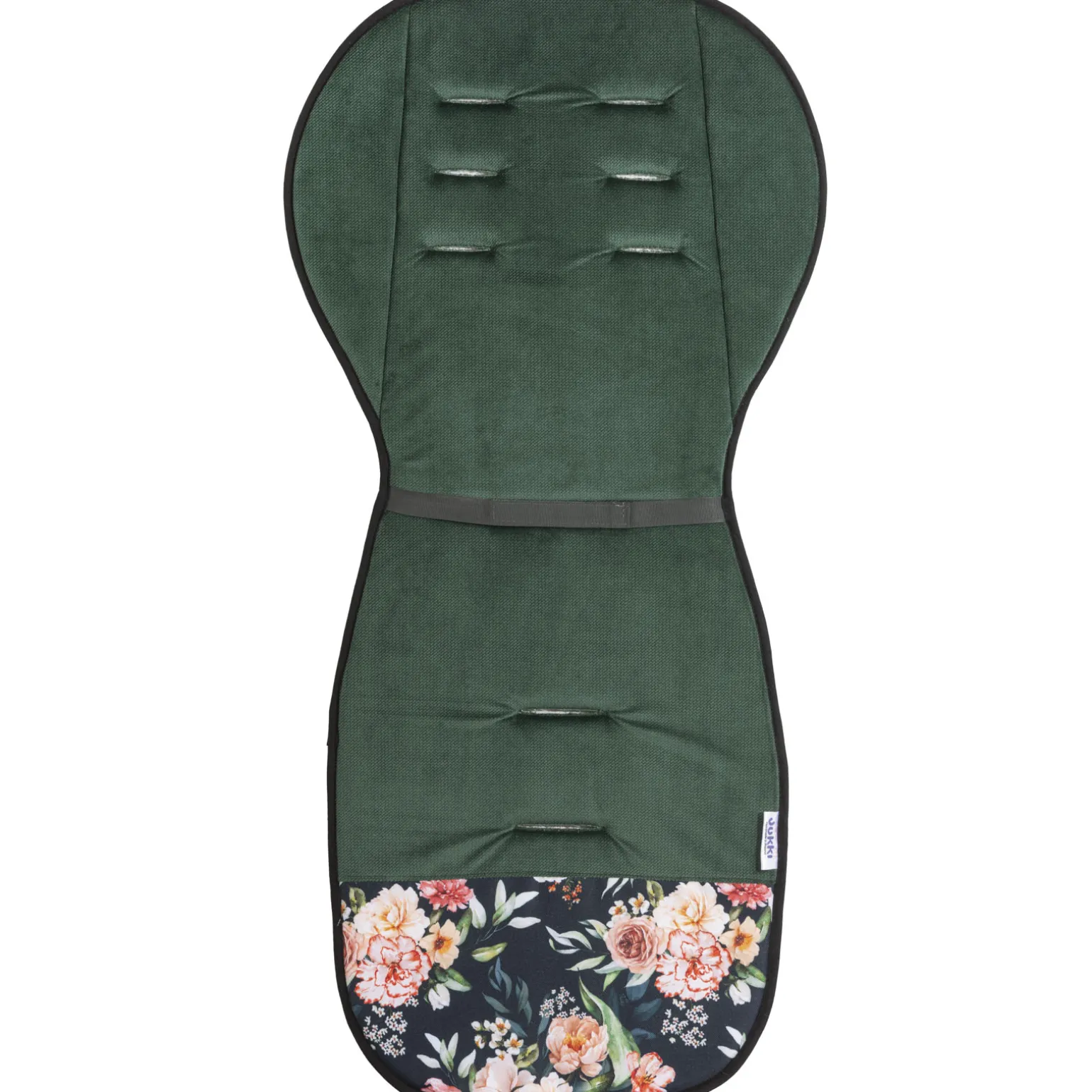 Dwustronna wkładka do wózka spacerowego - Peony Black