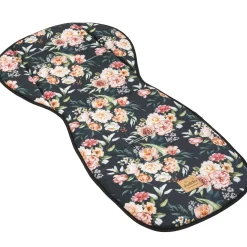 Dwustronna wkładka do wózka spacerowego - Peony Black