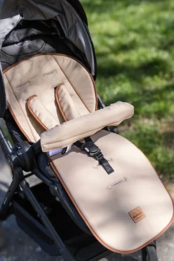 Dwustronna wkładka do wózka spacerowego - Beige
