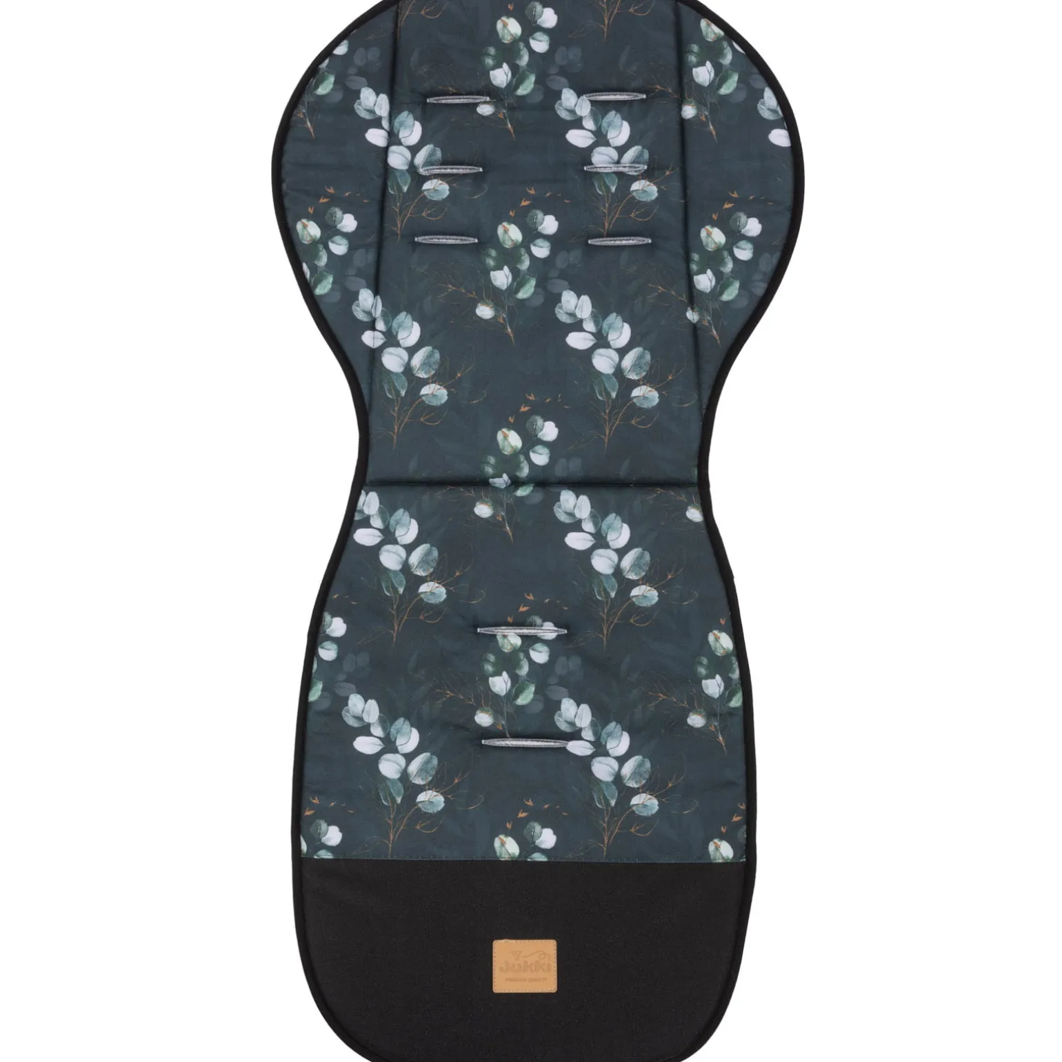 Dwustronna wkładka do wózka spacerowego - Eucalyptus Black