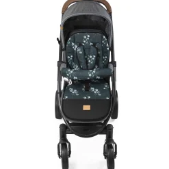 Dwustronna wkładka do wózka spacerowego - Eucalyptus Black