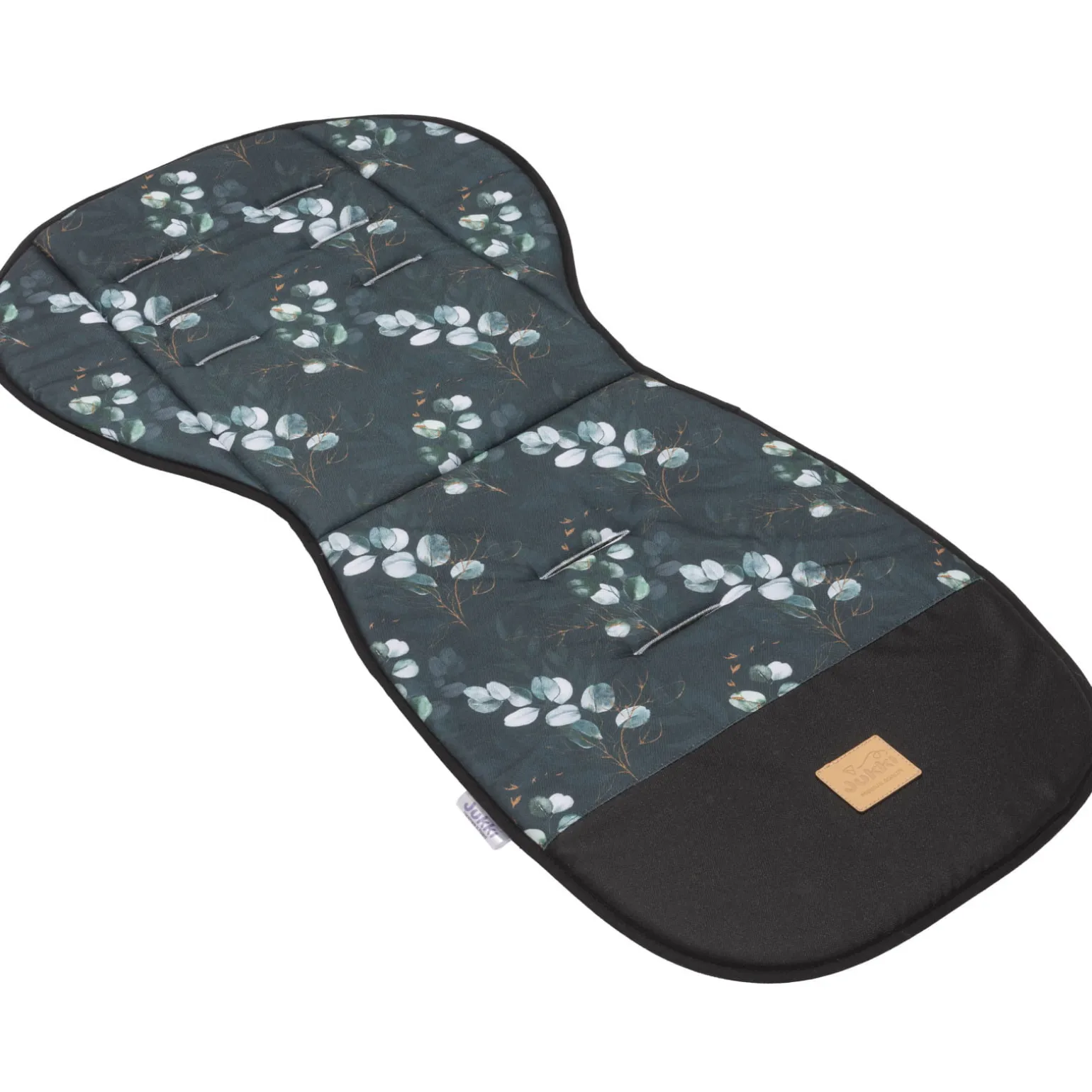 Dwustronna wkładka do wózka spacerowego - Eucalyptus Black