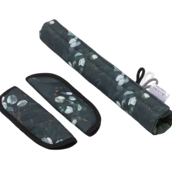 Dwustronna wkładka do wózka spacerowego - Eucalyptus Black