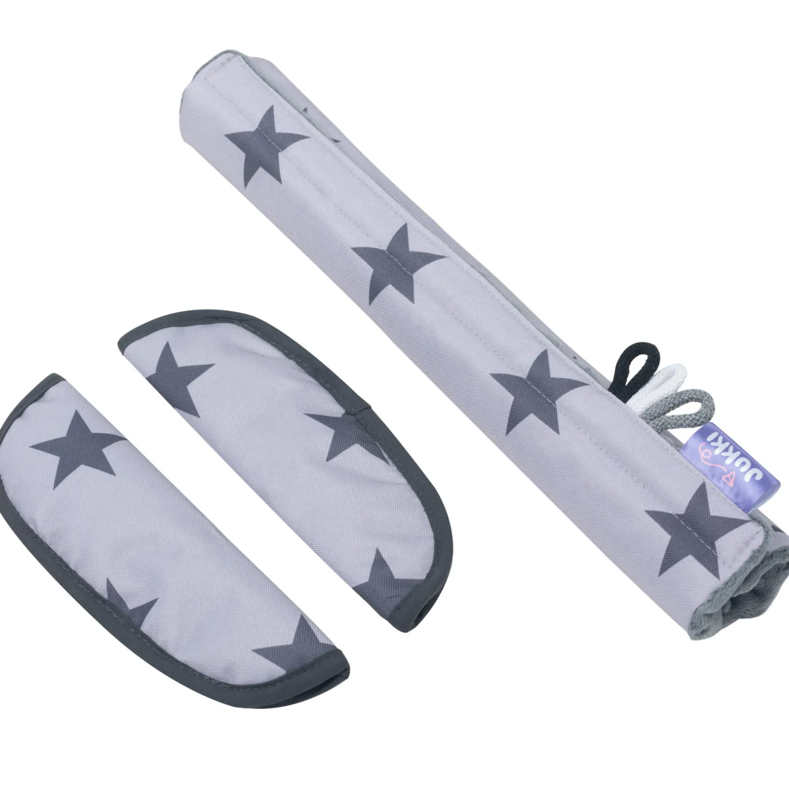 Dwustronna wkładka do wózka spacerowego - Grey Stars