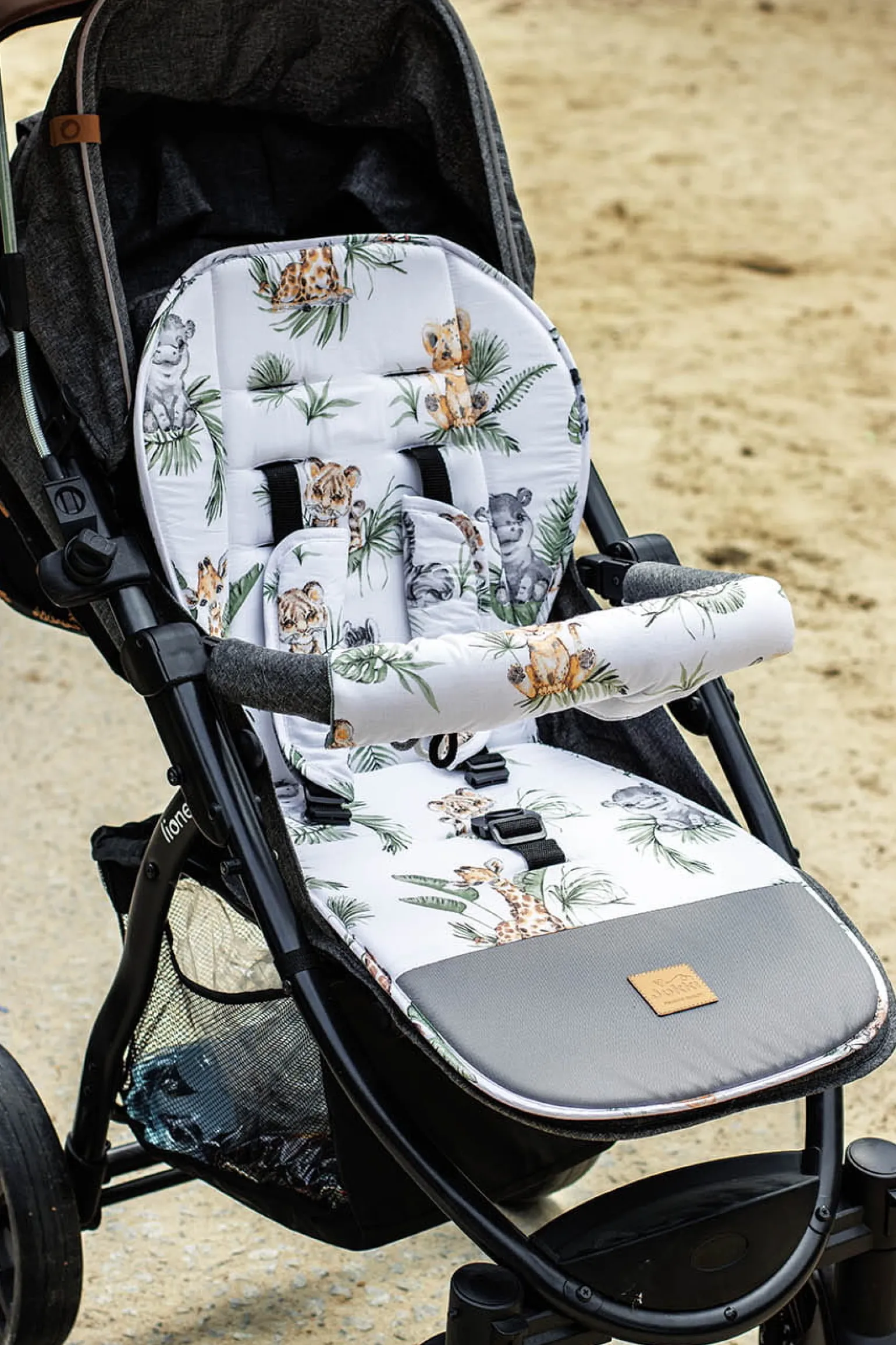 Dwustronna wkładka do wózka spacerowego - Savanna Fun