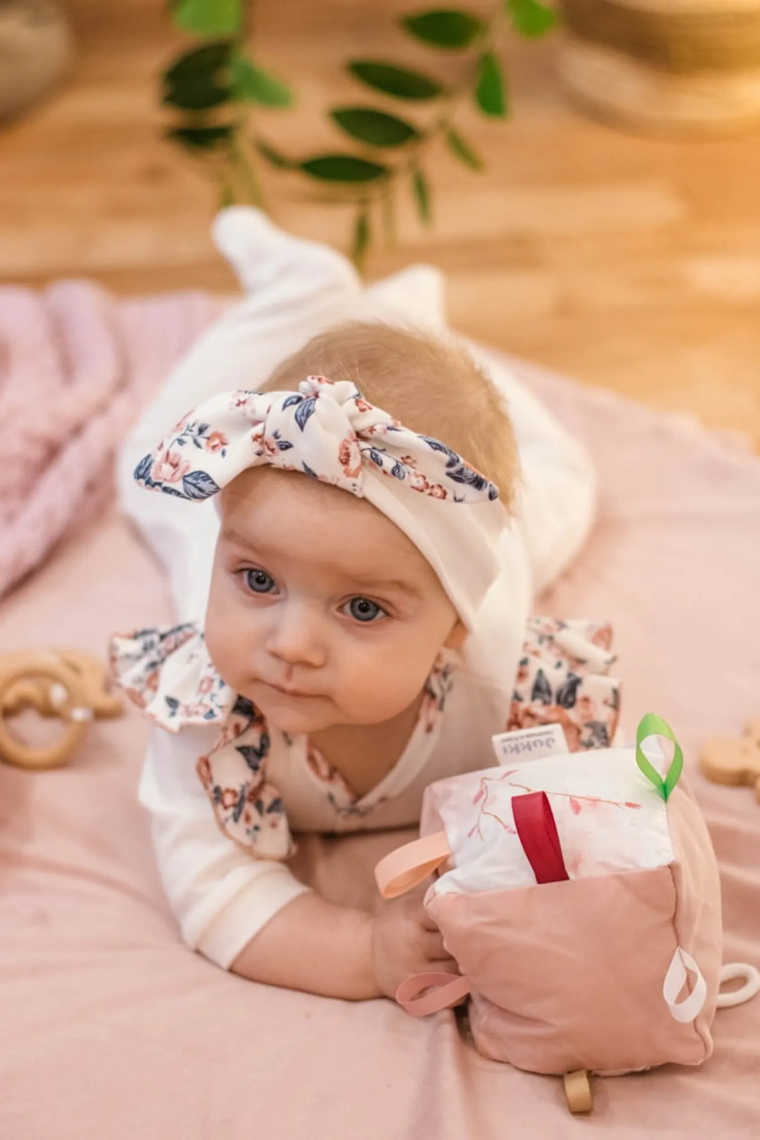 Elastyczna opaska z kokardą 2 pack Roses