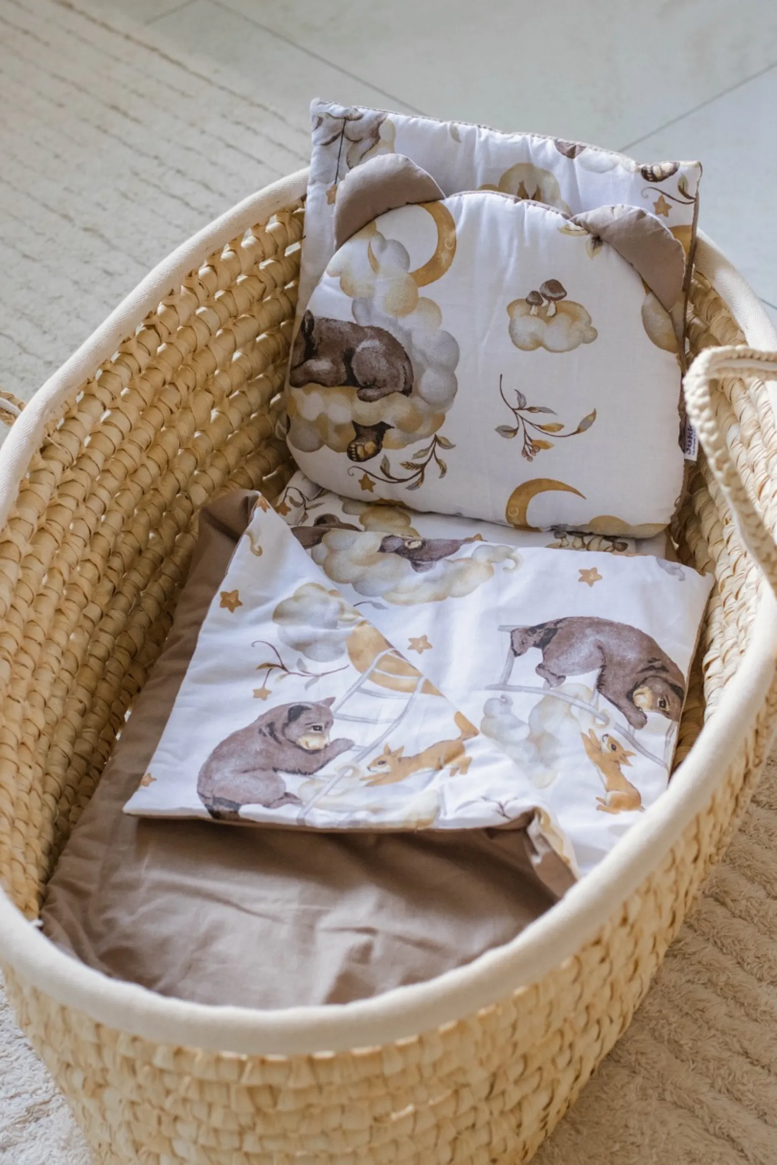 4 elementowy zestaw do wózka - Sweet Teddy