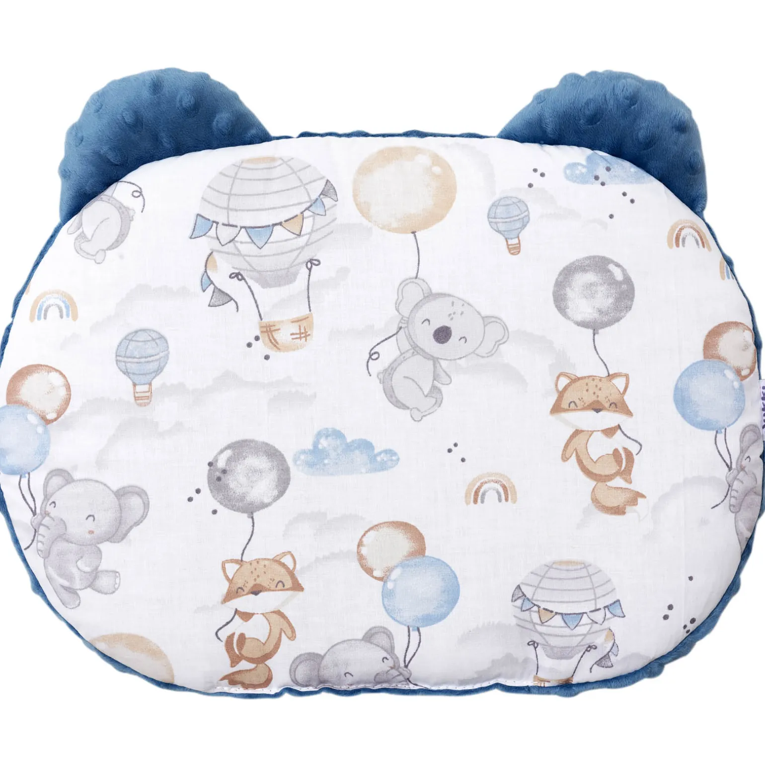 4 elementowy zestaw XL do wózka - Balloon Friends & jeansowe Minky