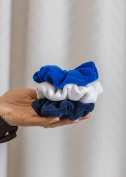 Gumka do włosów SCRUNCHIES welur chabrowy