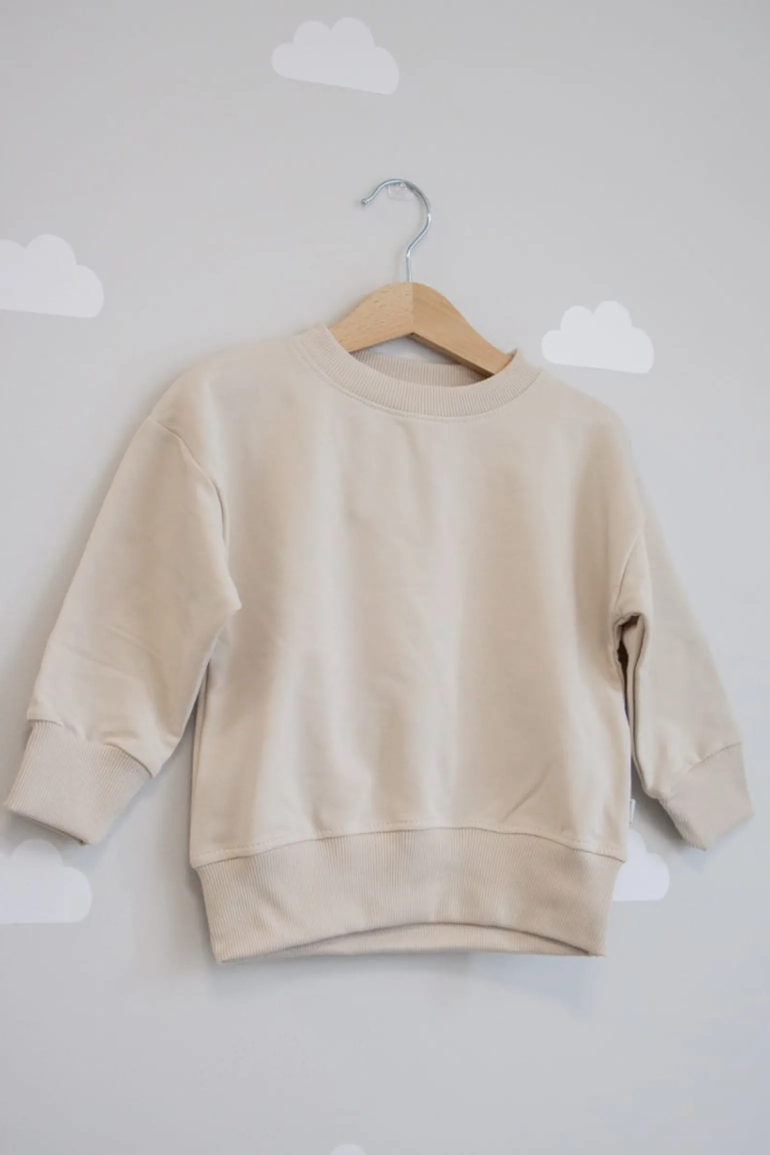 JUKKI Bluza dresowa oversize - Beige