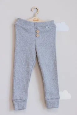JUKKI Komplet prążkowany dziecięcy - Grey Melange