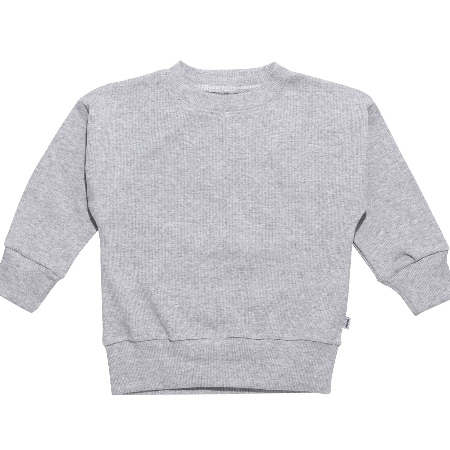 JUKKI Komplet prążkowany dziecięcy - Grey Melange