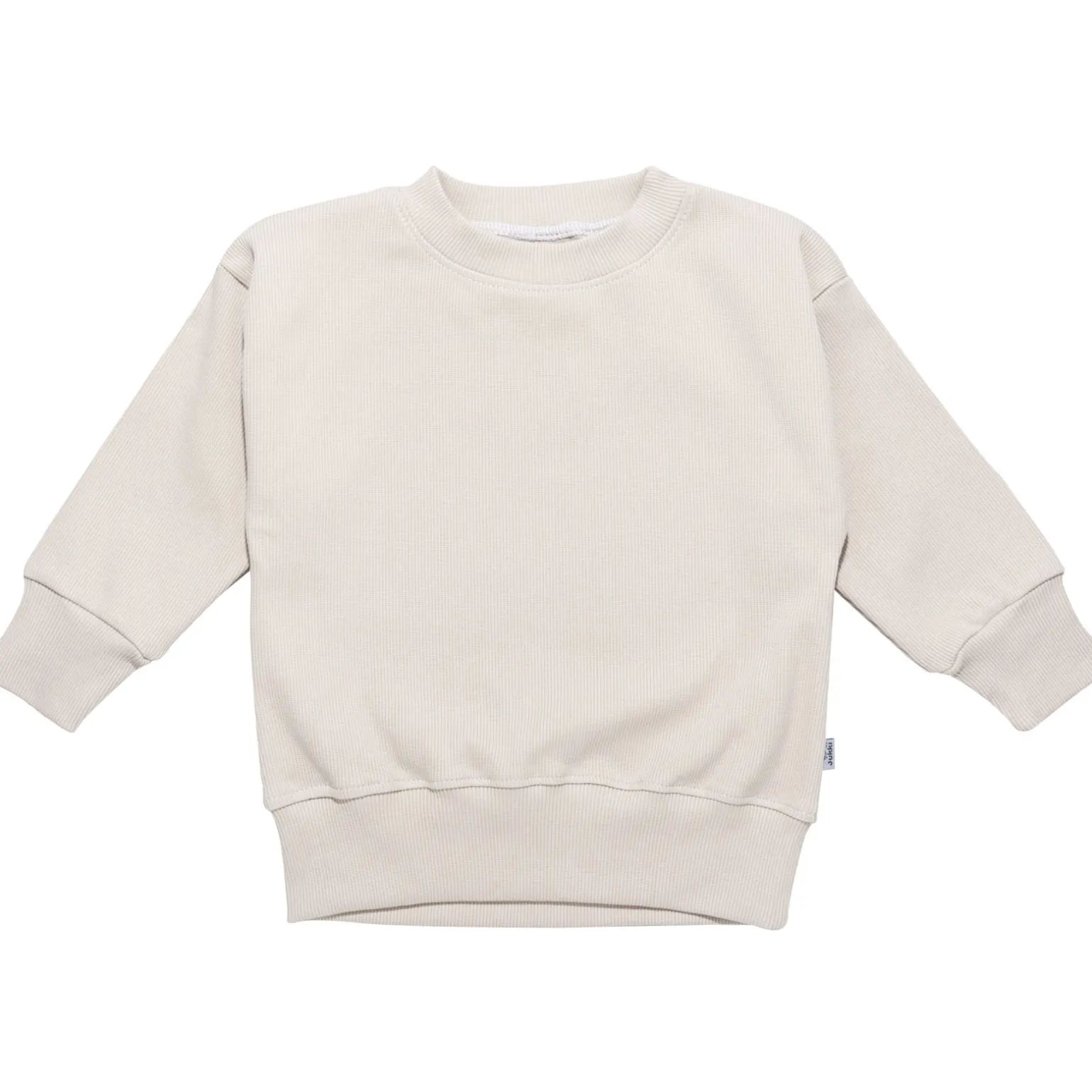 JUKKI Prążkowana bluza oversize - Beige