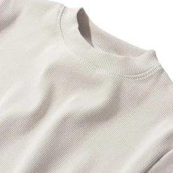 JUKKI Prążkowana bluza oversize - Beige