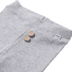 JUKKI Prążkowane legginsy dziecięce - Grey Melange