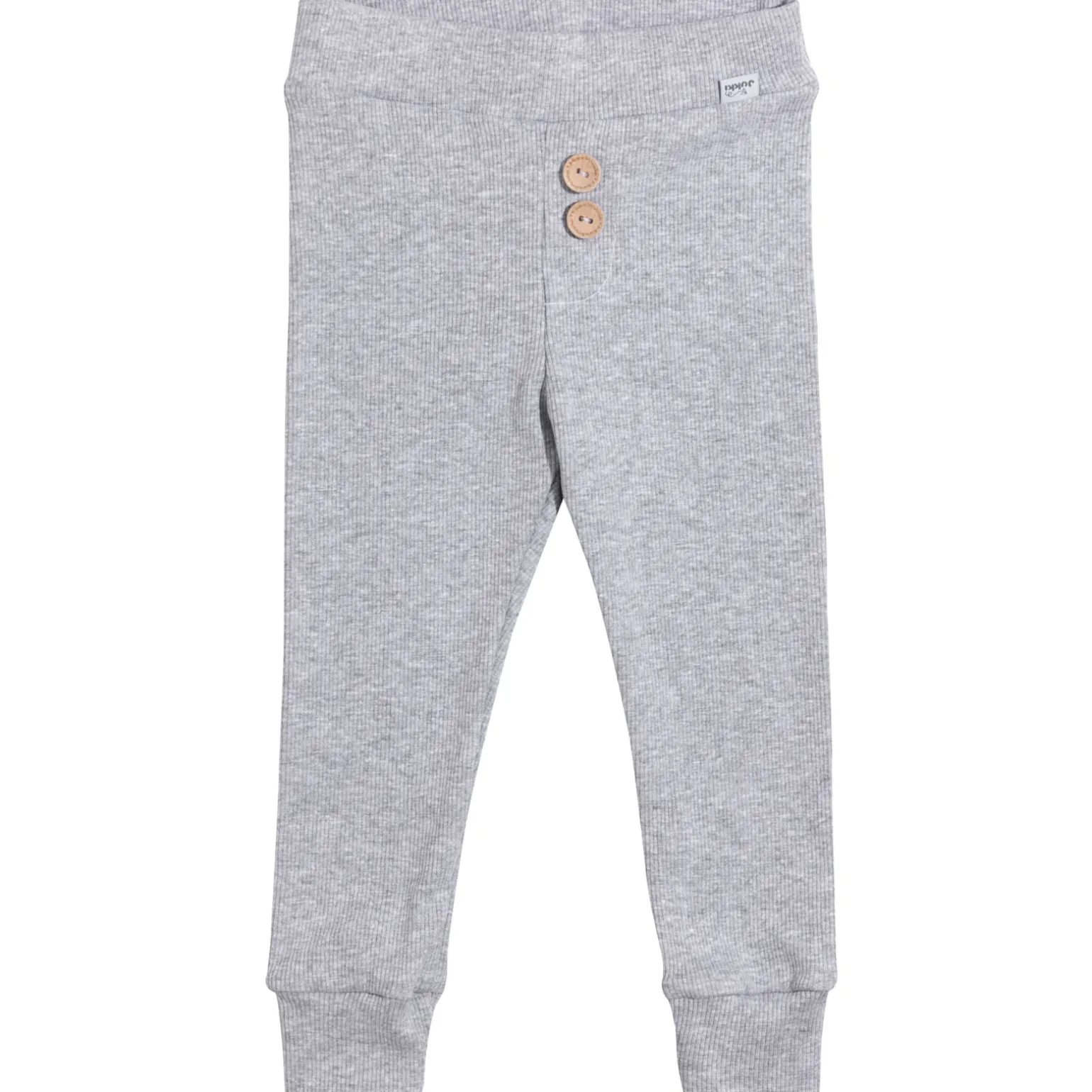 JUKKI Prążkowane legginsy dziecięce - Grey Melange
