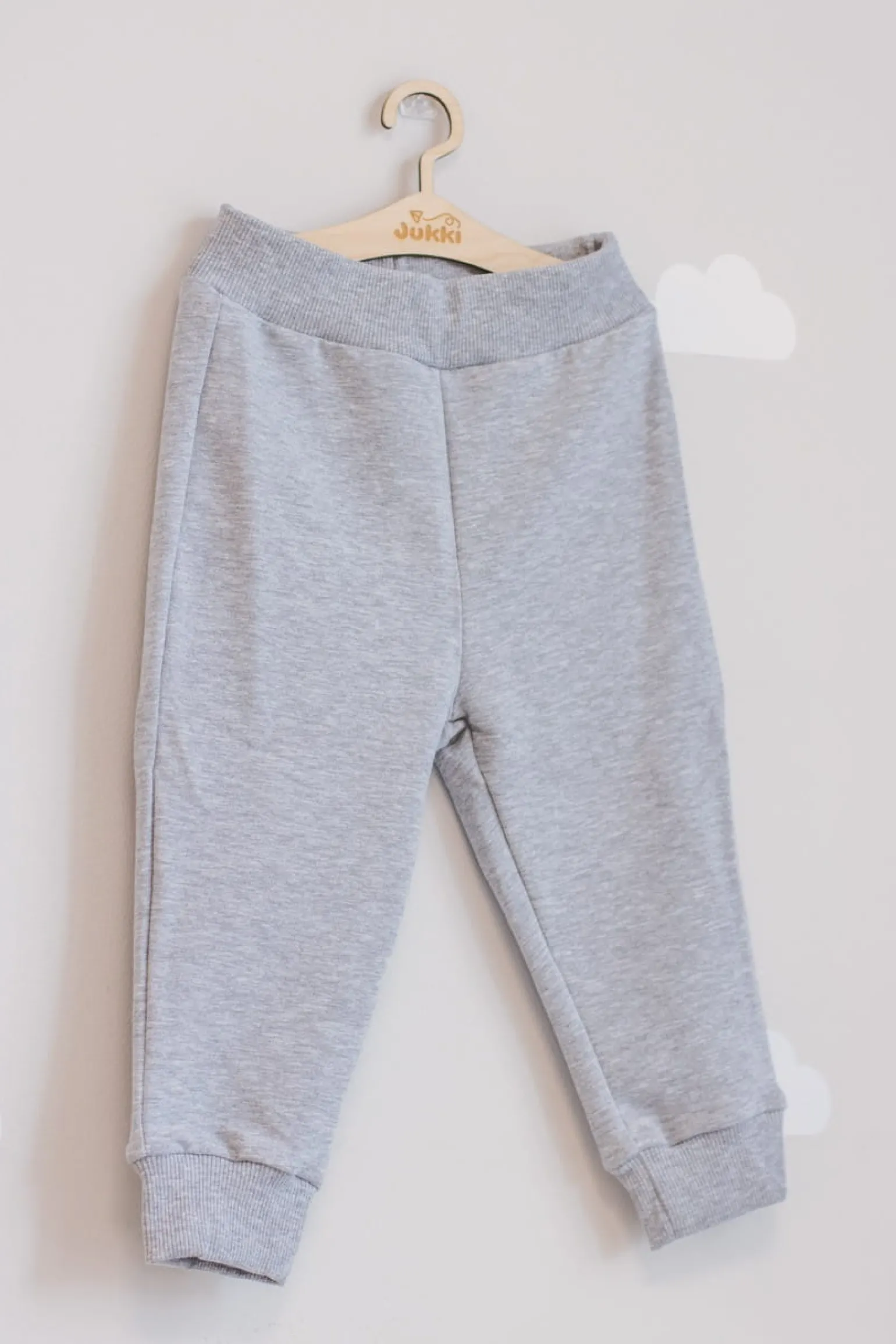 JUKKI Spodnie dresowe - Grey Melange