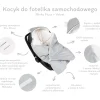 Kocyk do fotelika samochodowego - Plusz ecru i cappuccino Velvet