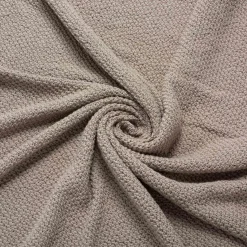 Kocyk dziany BAWEŁNA 100 x 140 cm - Taupe