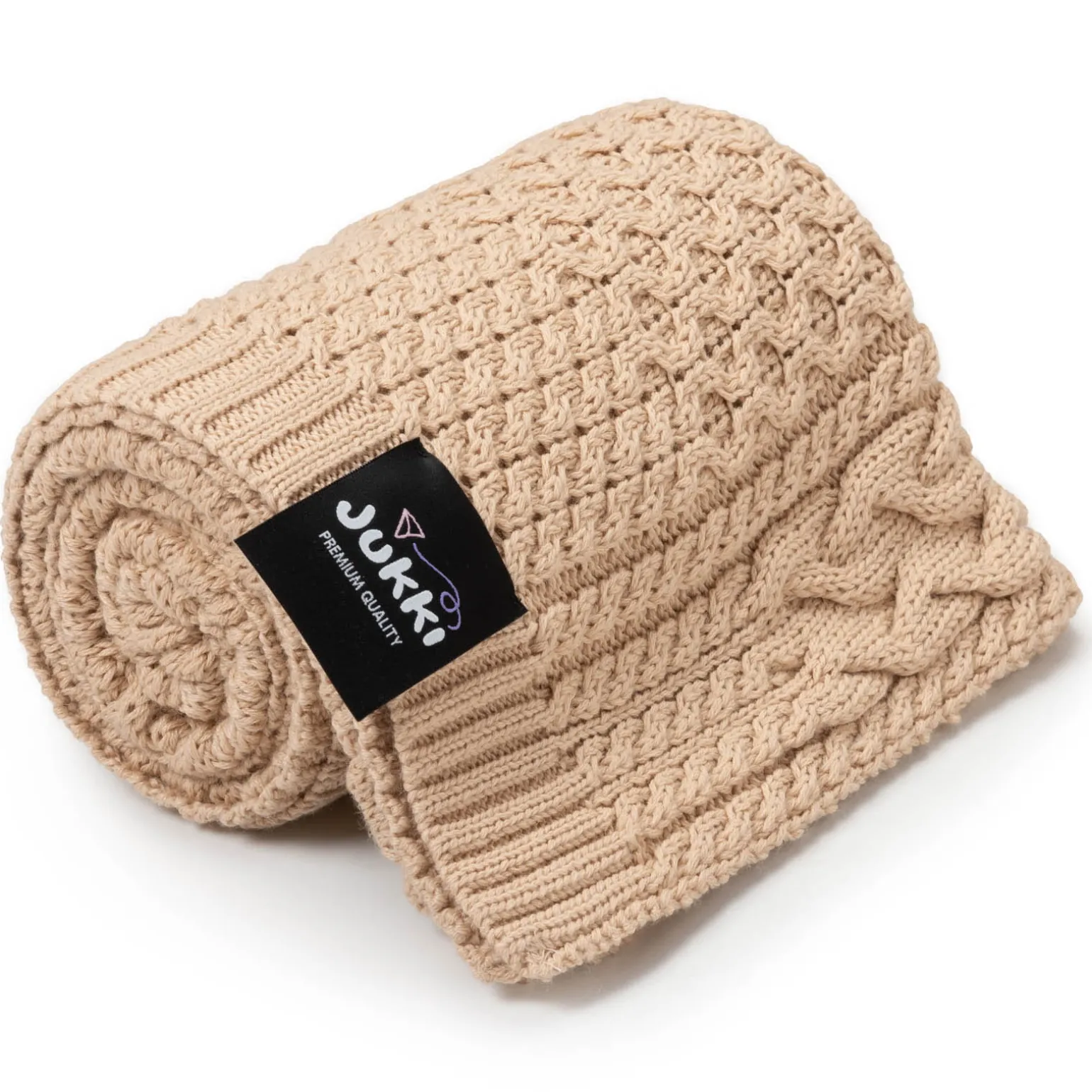 Kocyk dziany MERINO 85 x 100 cm - Beige