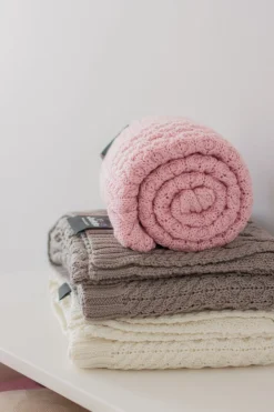 Kocyk dziany MERINO 85 x 100 cm - Grey Bird