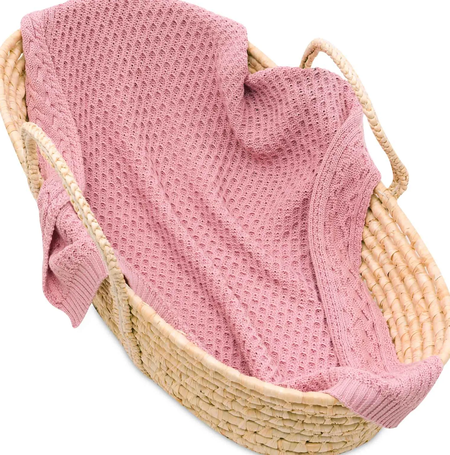 Kocyk dziany MERINO 85 x 100 cm - Pink Cupcake
