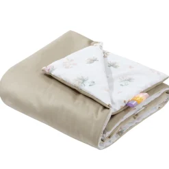 Kocyk dziecięcy 75x100cm - Swan Family i Cappuccino Soft Velvet