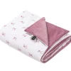 Kocyk przedszkolaka 100x140cm - Blackberry Dreams i Old Rose Velvet