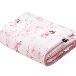 Kocyk przedszkolaka 100x140cm - Little Fairy i Smokey Pink Soft Velvet