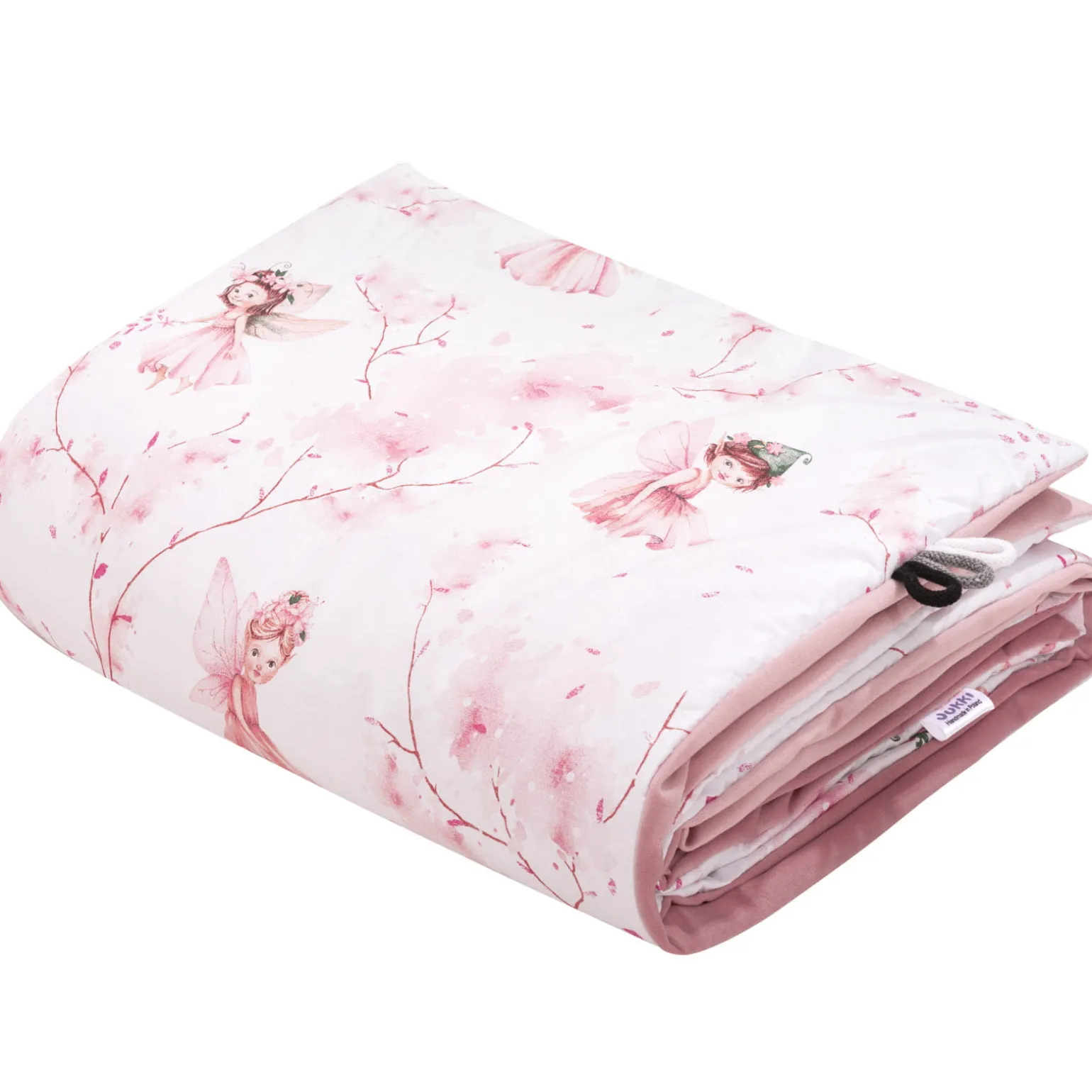 Kocyk przedszkolaka 100x140cm - Little Fairy i Smokey Pink Soft Velvet