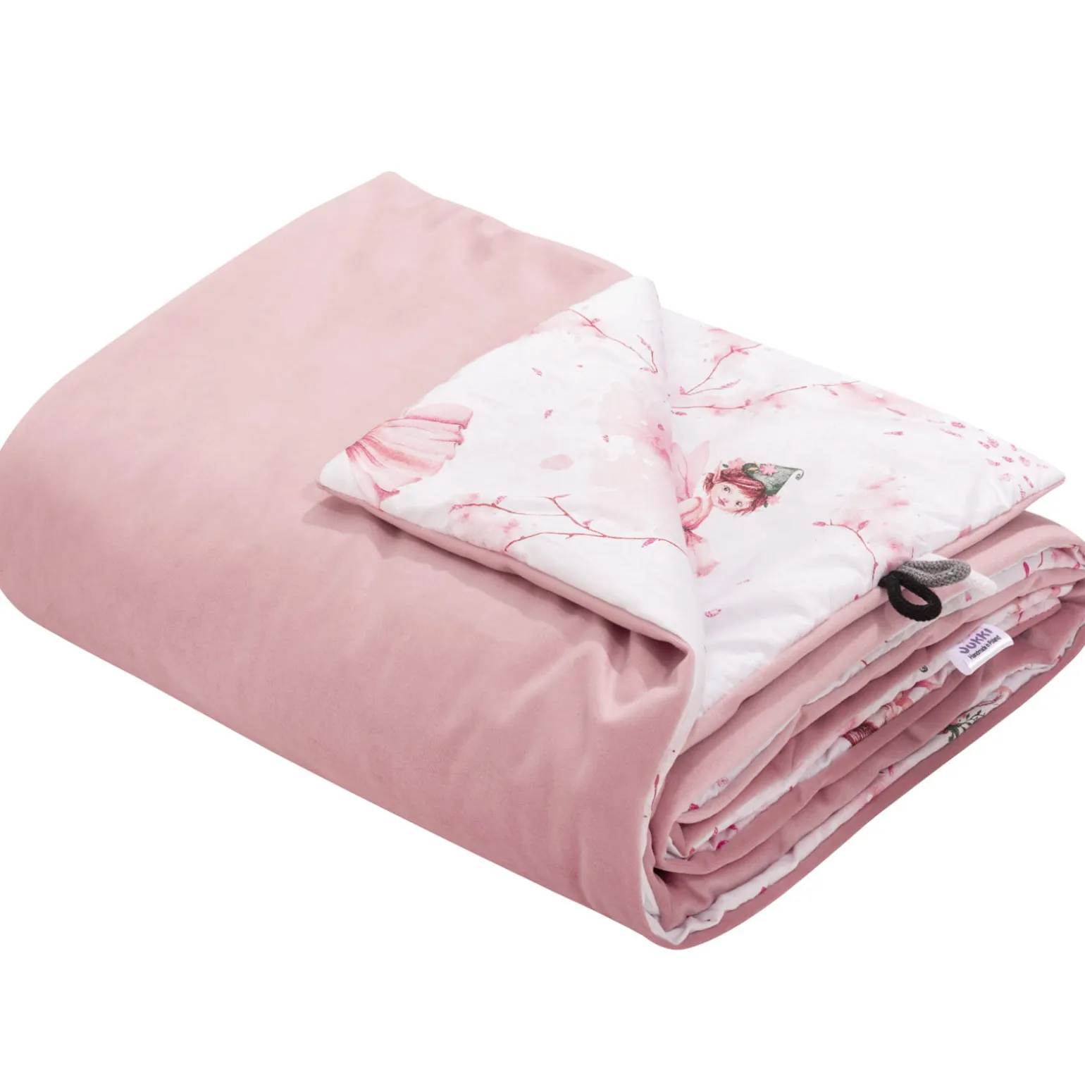 Kocyk przedszkolaka 100x140cm - Little Fairy i Smokey Pink Soft Velvet