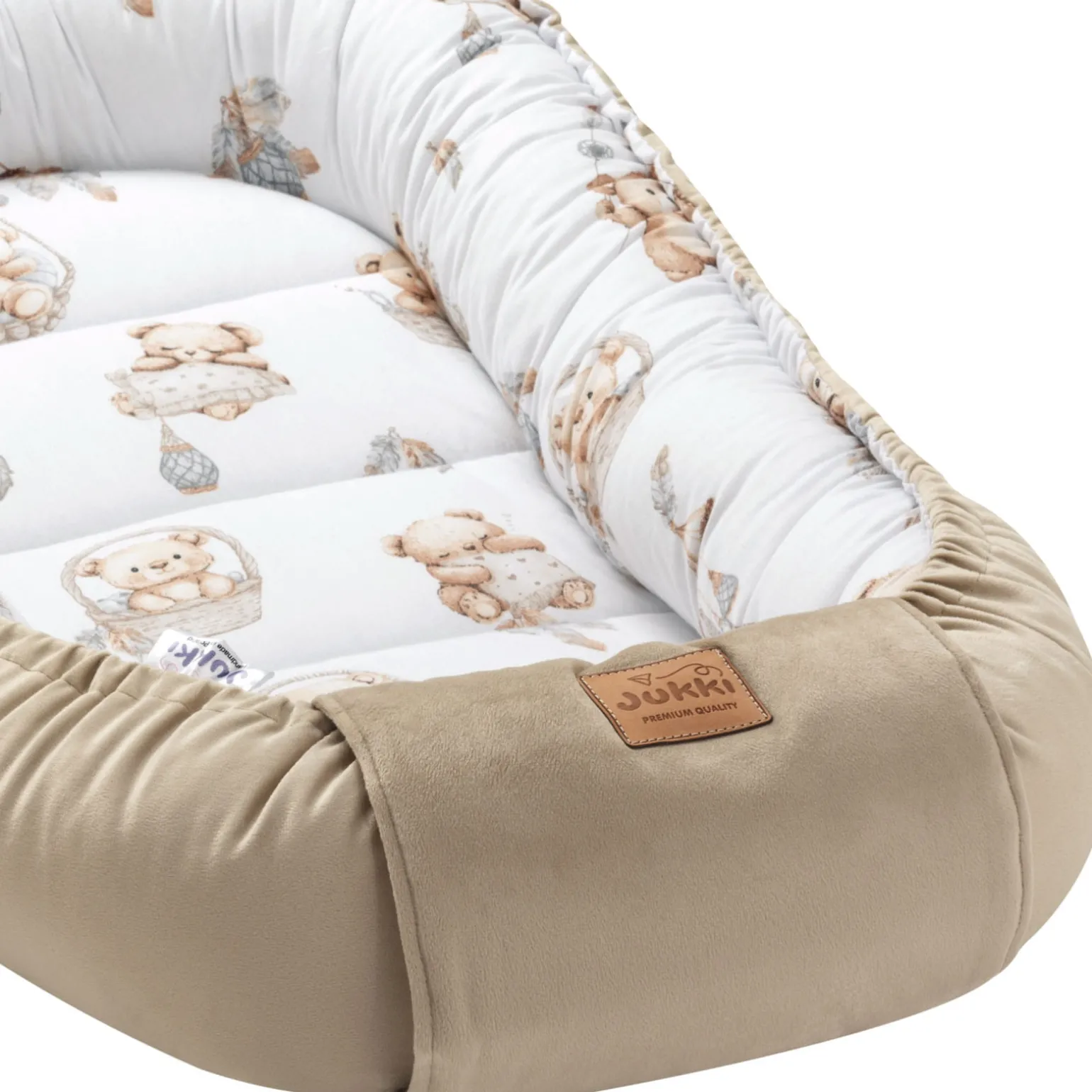 Kokon Comfort - Boho Bears i Cappuccino Soft Velvet