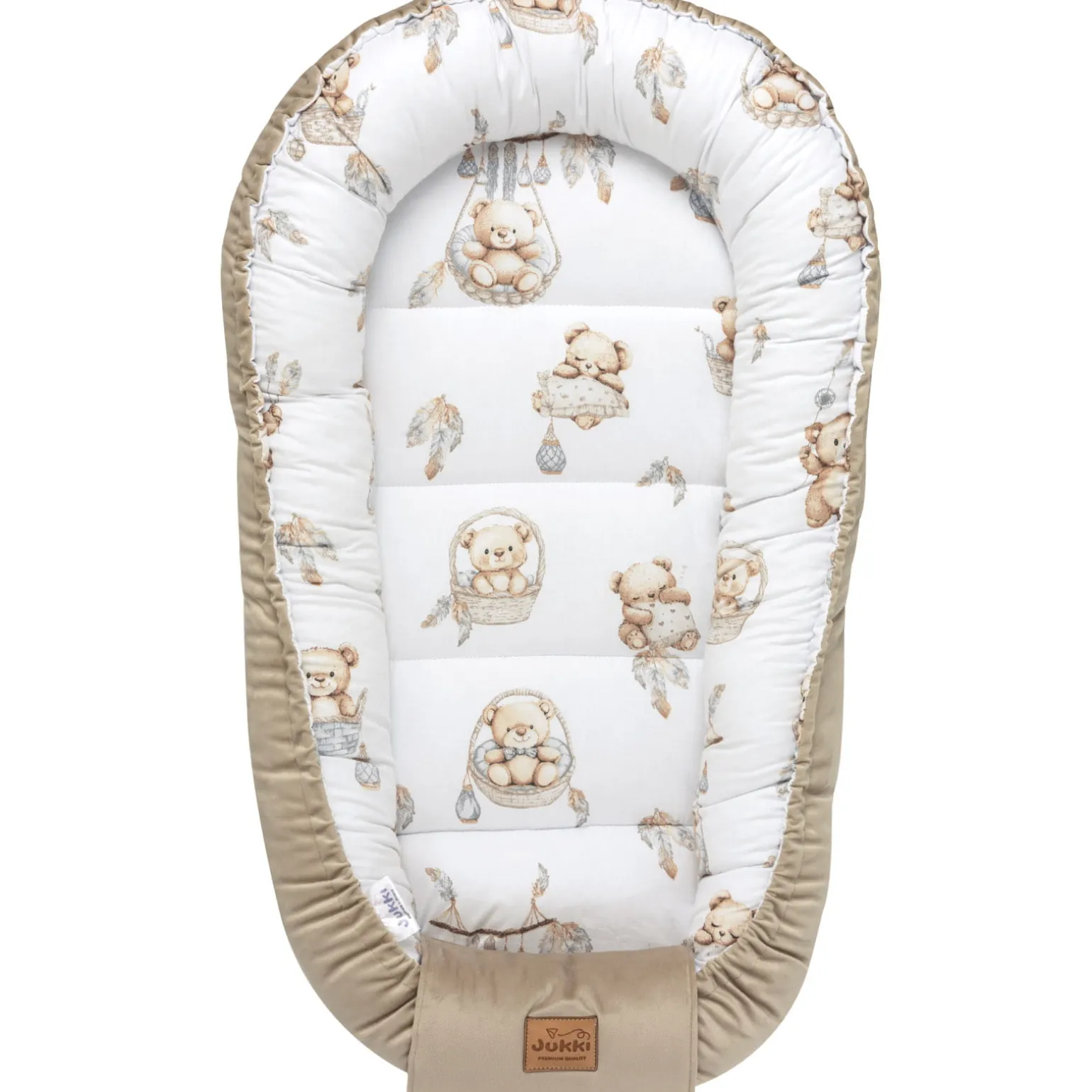 Kokon Comfort - Boho Bears i Cappuccino Soft Velvet