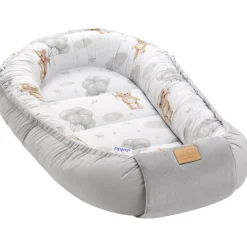 Kokon Comfort - Cloudy Bears i szary Velvet