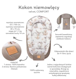 Kokon Comfort - Happy Jungle i Latte Velvet