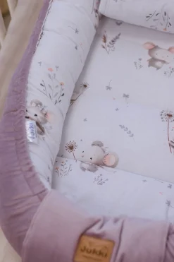 Kokon Comfort - Lovely Mouse i Wrzosowy Soft Velvet