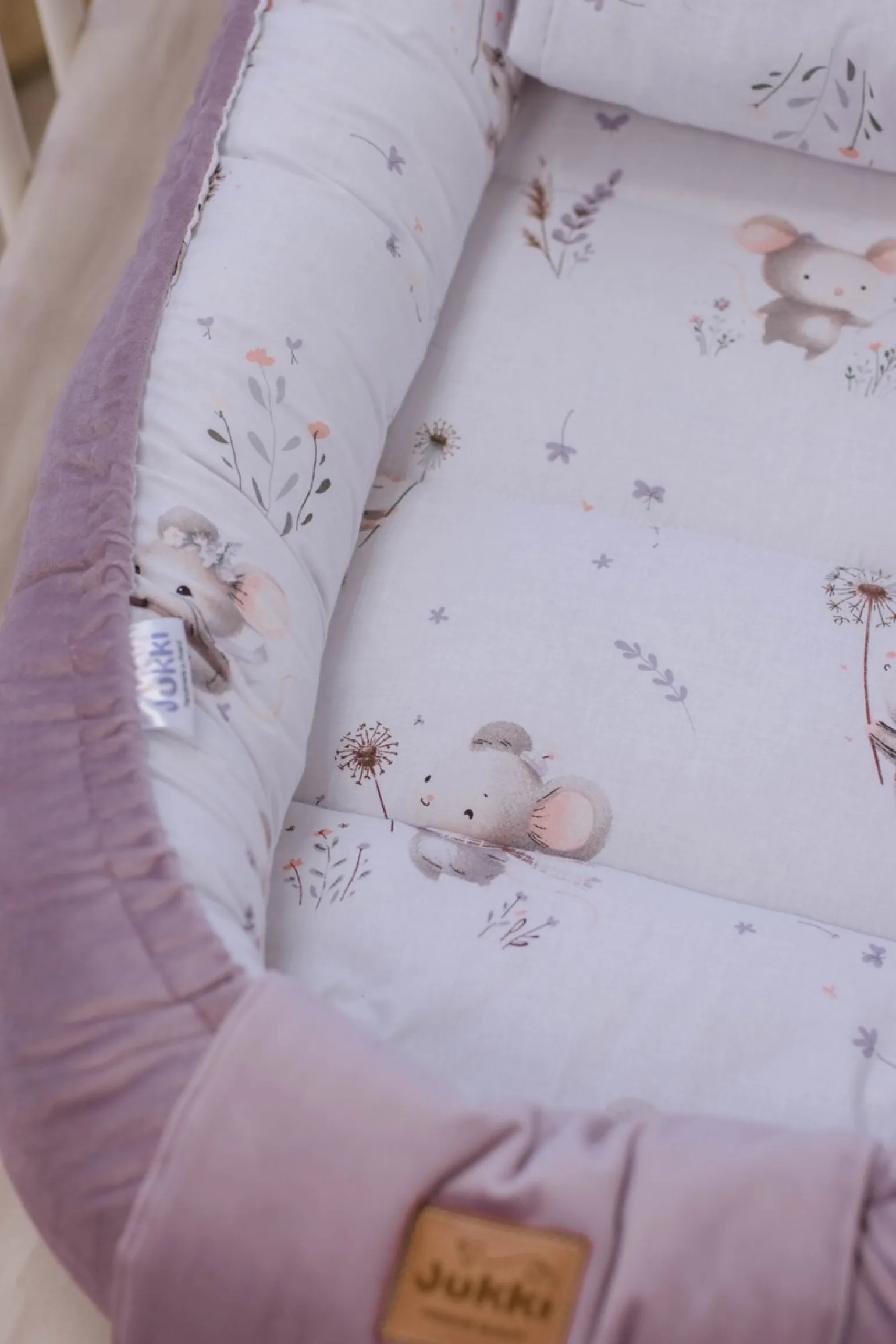 Kokon Comfort - Lovely Mouse i Wrzosowy Soft Velvet