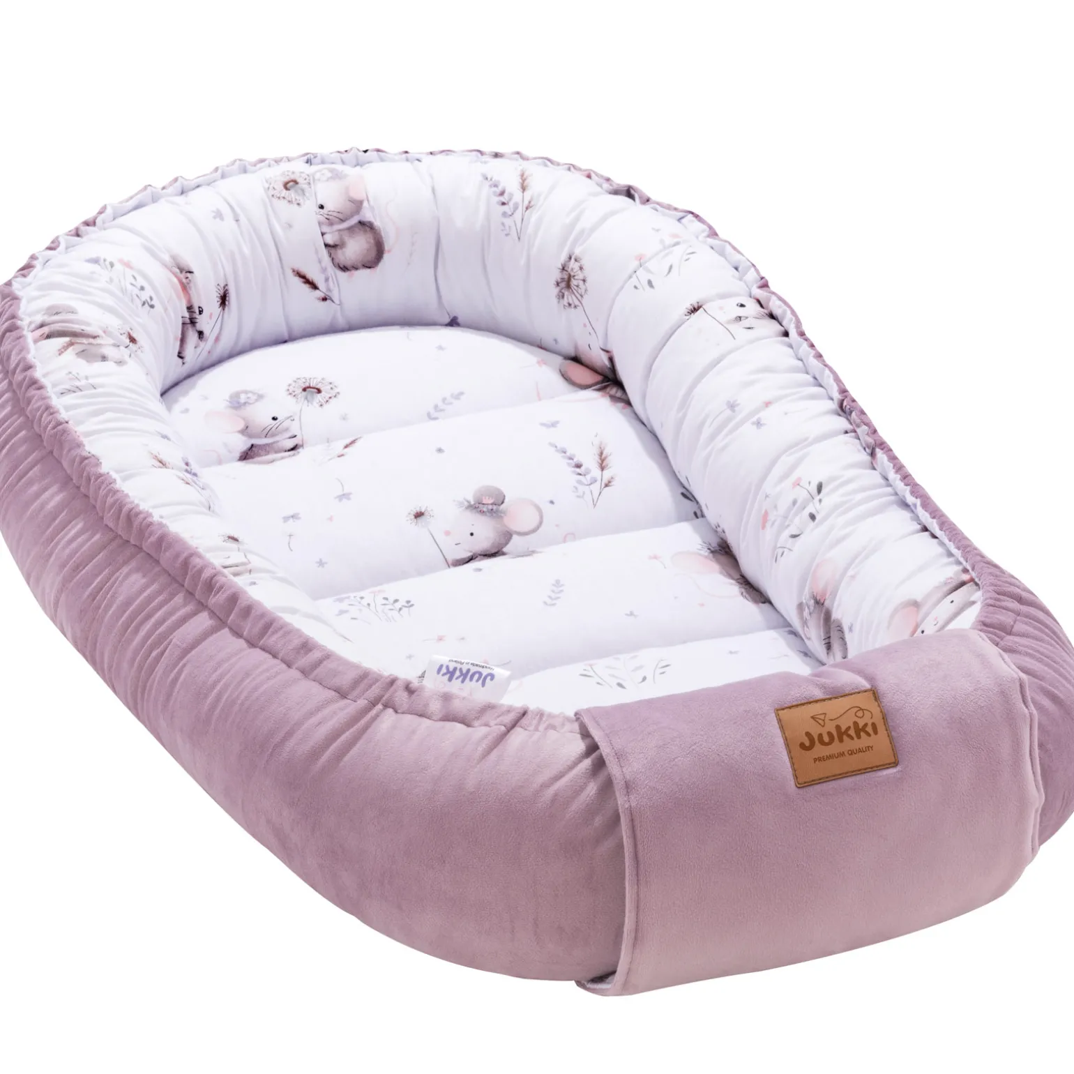 Kokon Comfort - Lovely Mouse i Wrzosowy Soft Velvet
